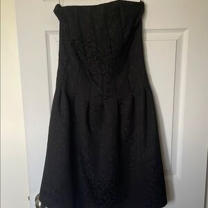 H&M Black Strapless A-line Cocktail Dress